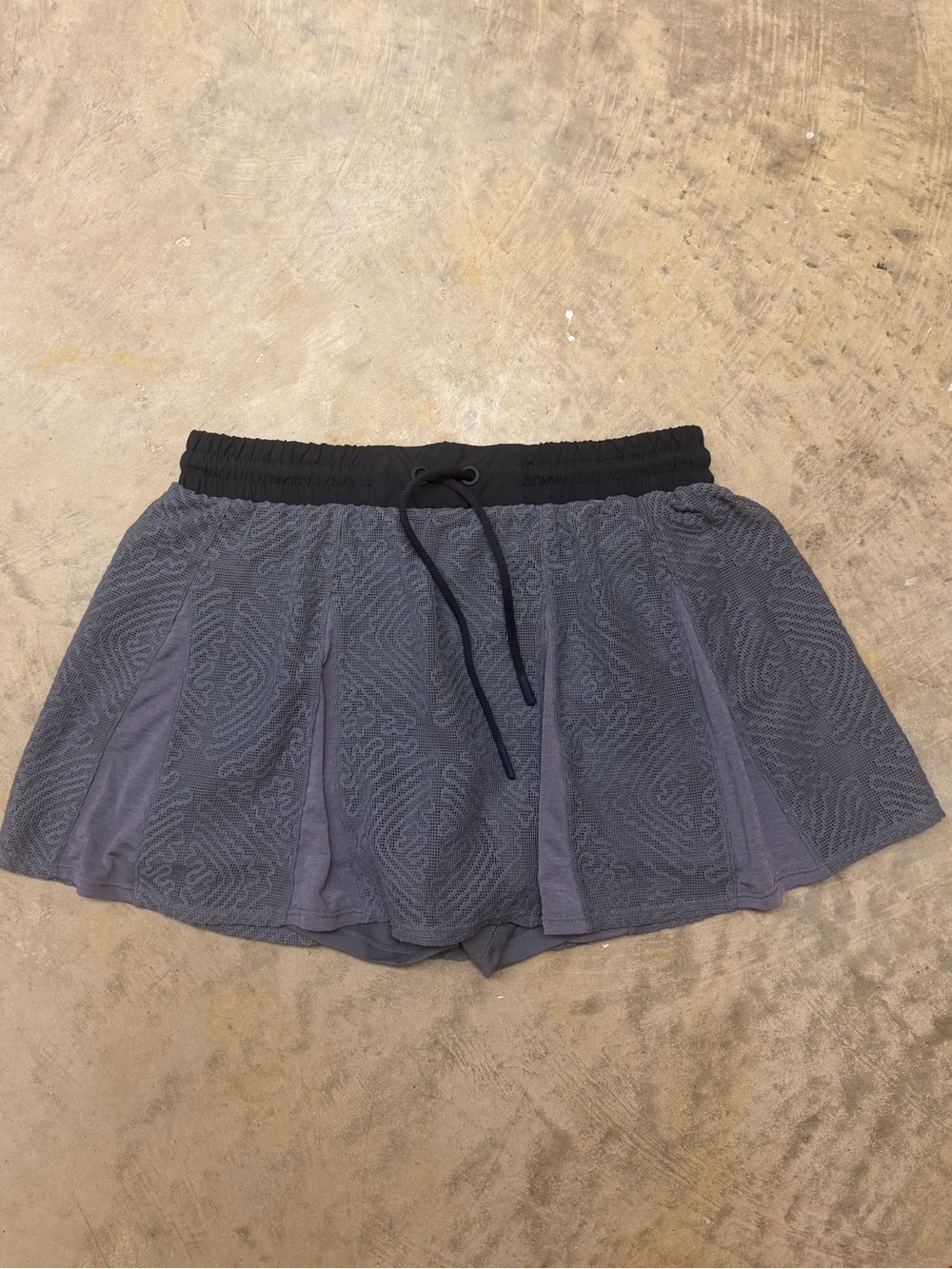 FP Movement by Free People Gray Athletic Skort with Black Waistband